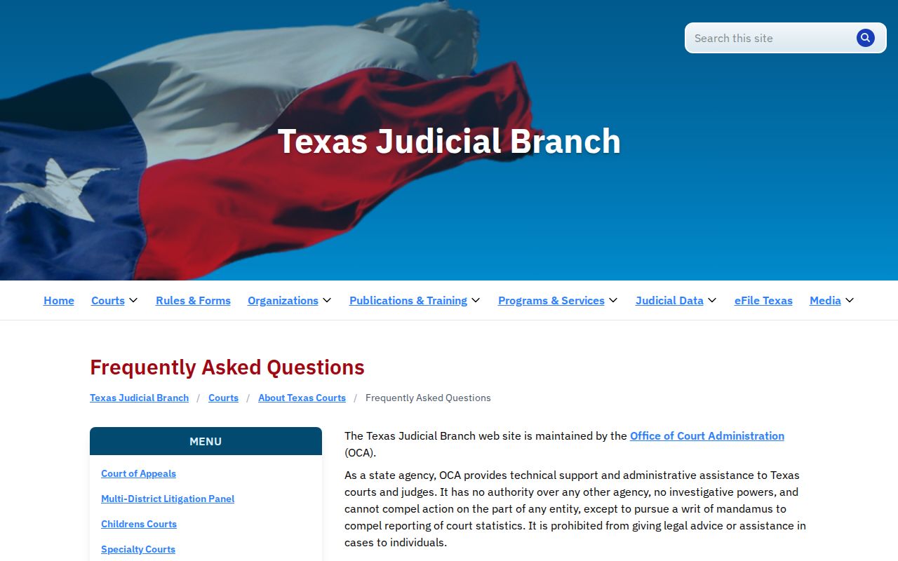 Glasscock County court records FAQ access answer